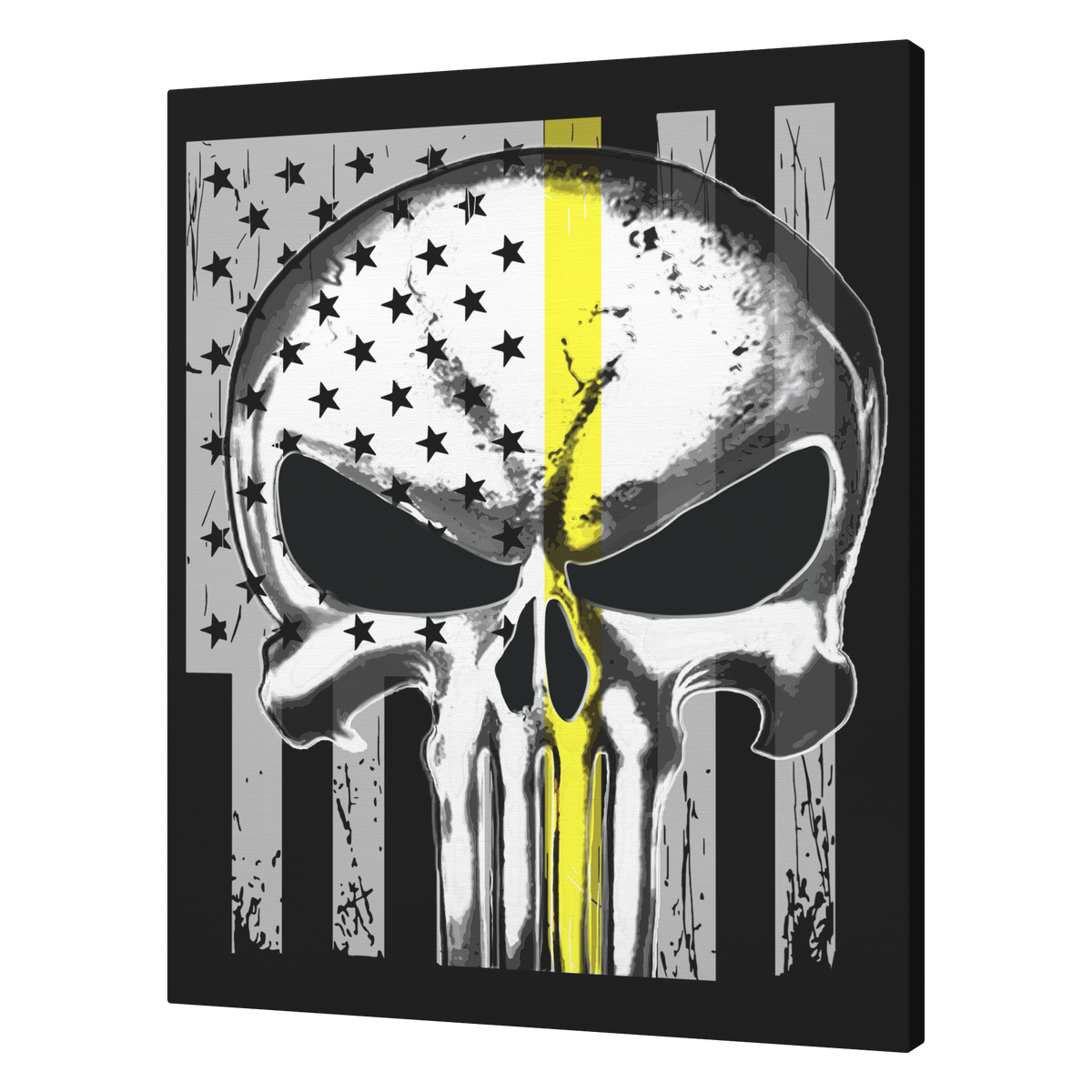 Thin_Yellow_Line_Punisher_Skull_Flag_Can_V_T_Mockup.png