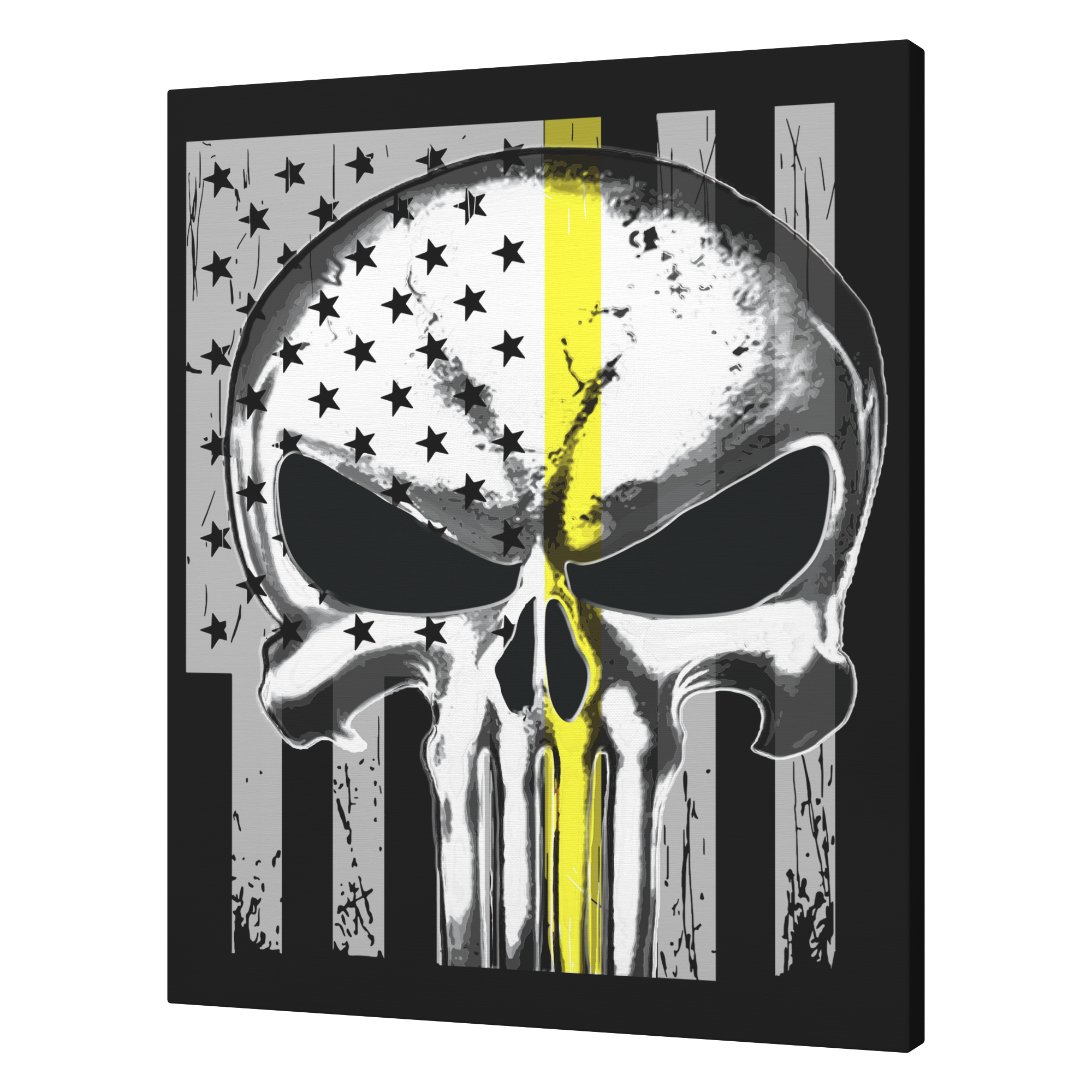 Thin_Yellow_Line_Punisher_Skull_Flag_Can_V_T_Mockup.png