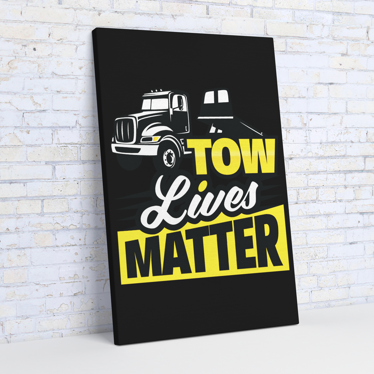Tow_Lives_Matter_Flatbed_Truck_Canvas_V_Angle_Wall_Mockup.png