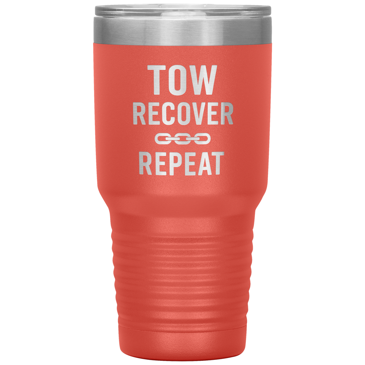 Tow_Recover_Repeat_Tumbler_30oz_Tumbler_Coral_Mockup.png