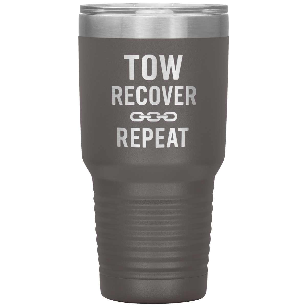 Tow_Recover_Repeat_Tumbler_30oz_Tumbler_Pewter_Mockup.png