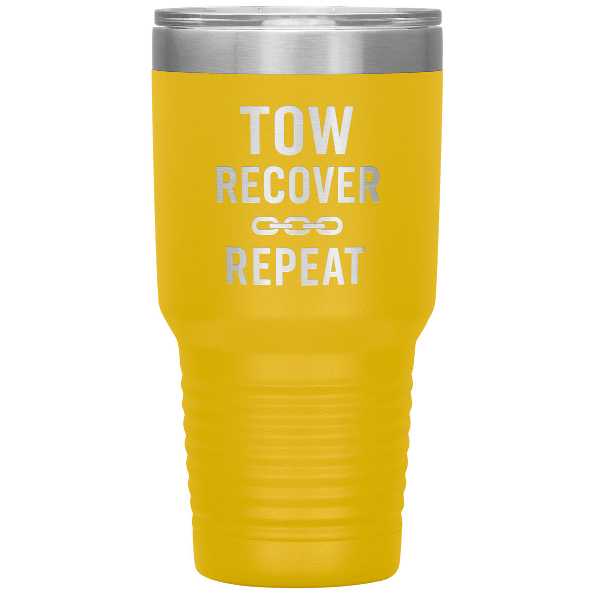 Tow_Recover_Repeat_Tumbler_30oz_Tumbler_Yellow_Mockup.png