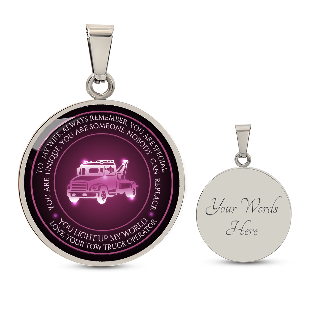Proud Tow Wife Luxury Circle Necklace