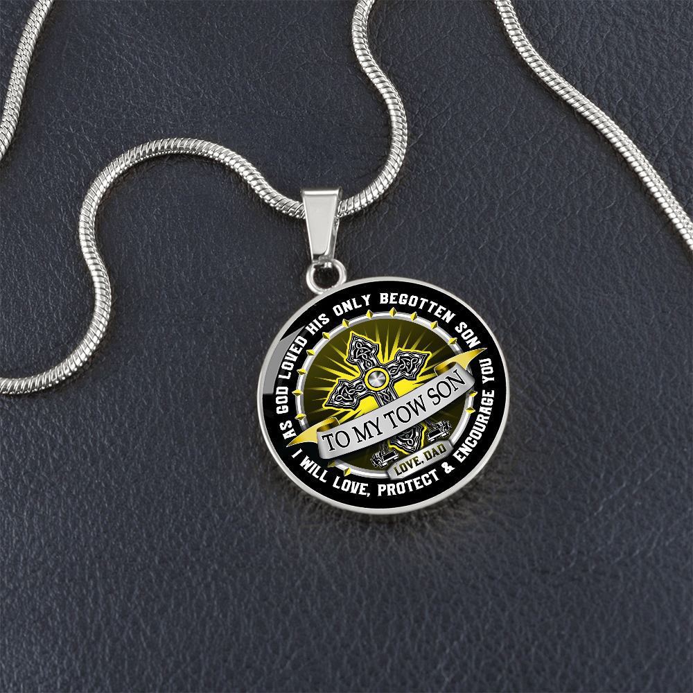 To My Tow Son Luxury Necklace
