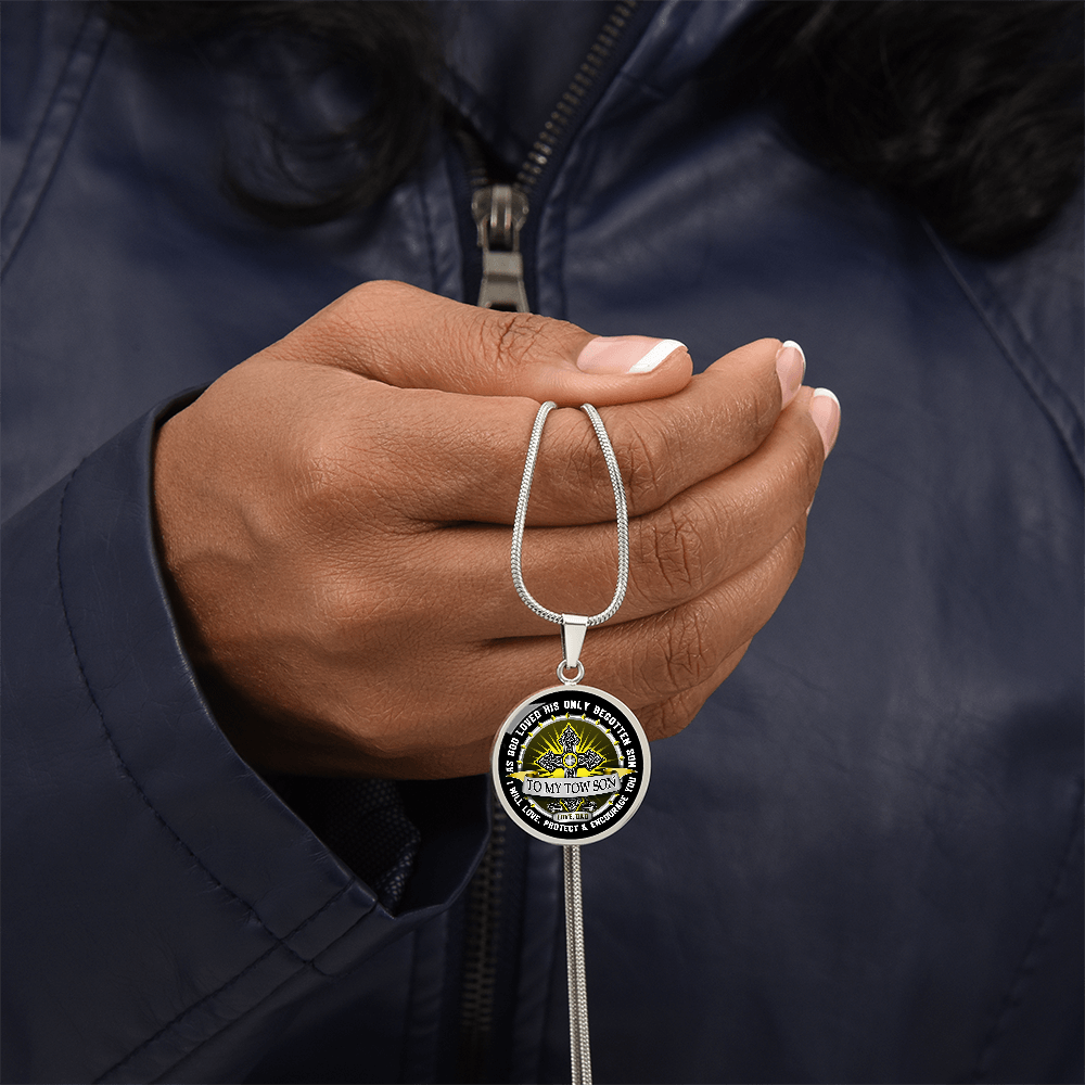 To My Tow Son Luxury Necklace