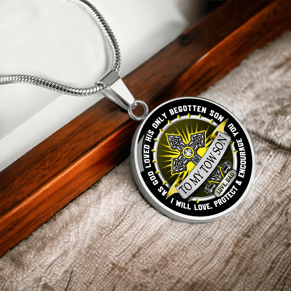 To My Tow Son Luxury Necklace