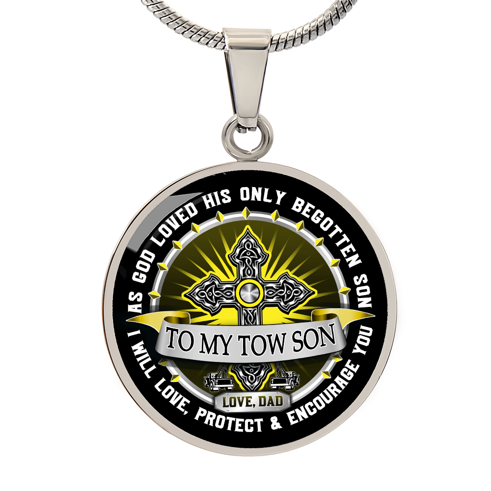 To My Tow Son Luxury Necklace