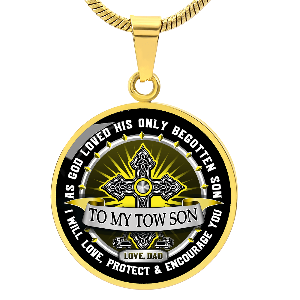 To My Tow Son Luxury Necklace