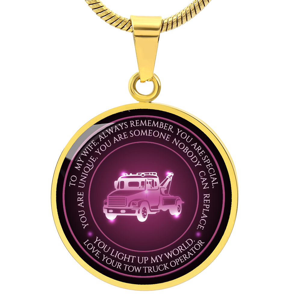 Proud Tow Wife Luxury Circle Necklace