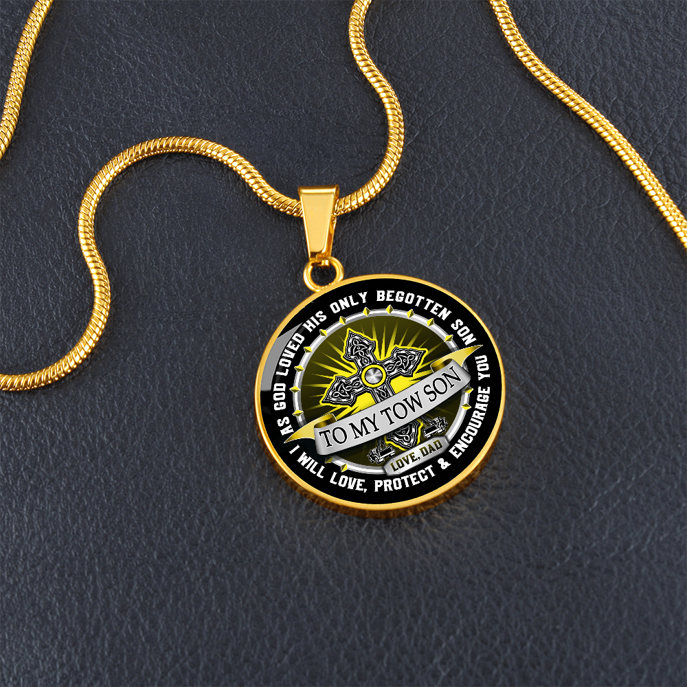 To My Tow Son Luxury Necklace
