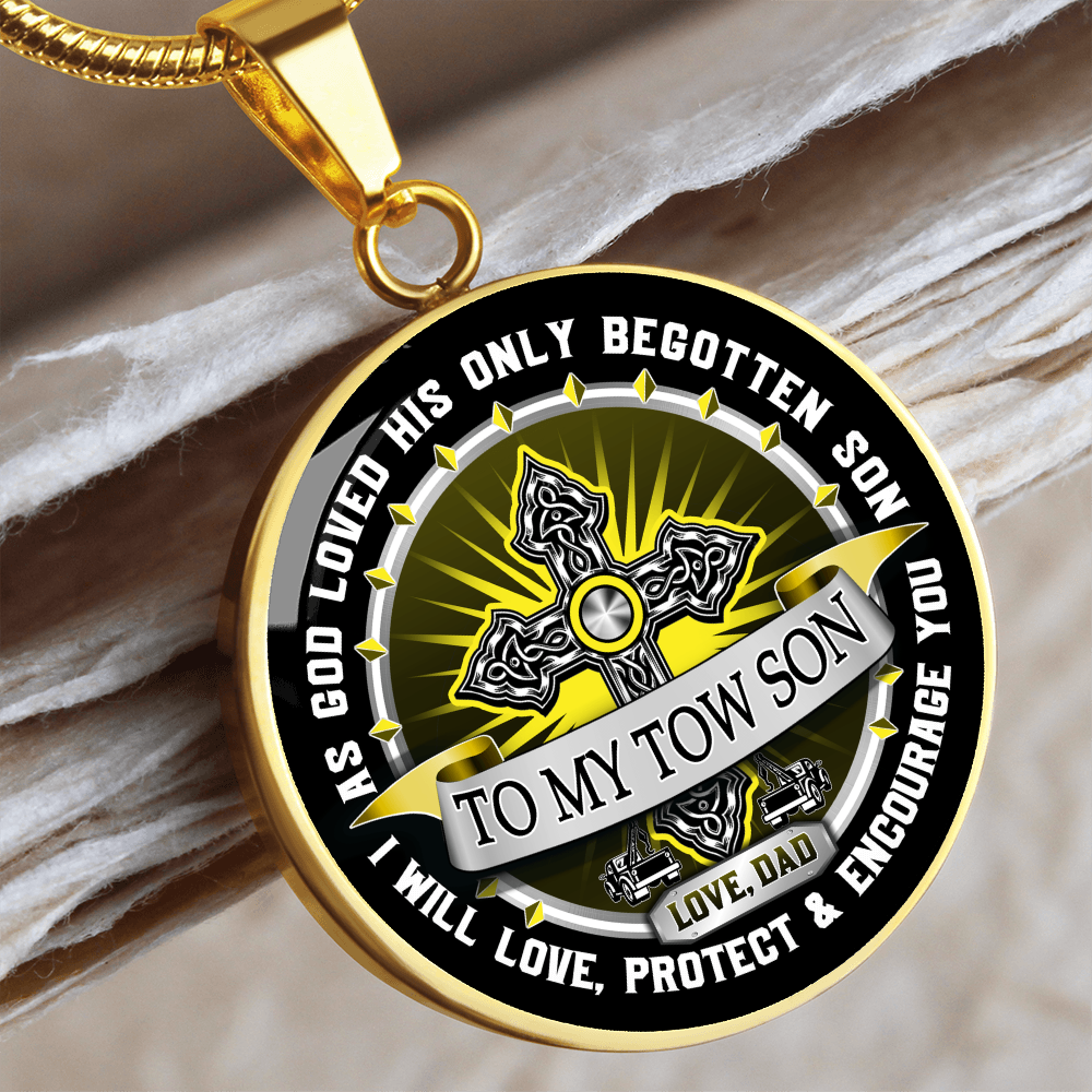 To My Tow Son Luxury Necklace