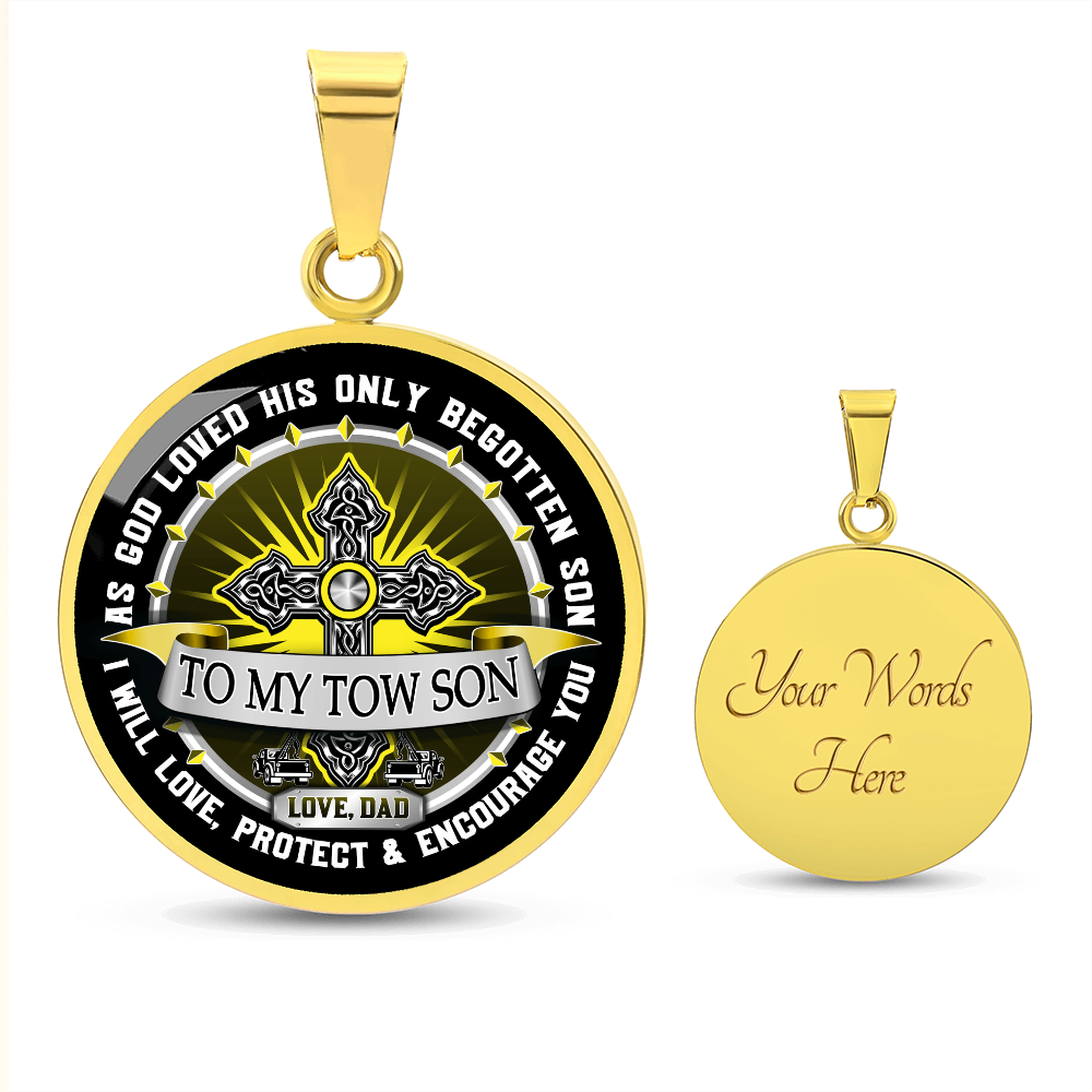 To My Tow Son Luxury Necklace
