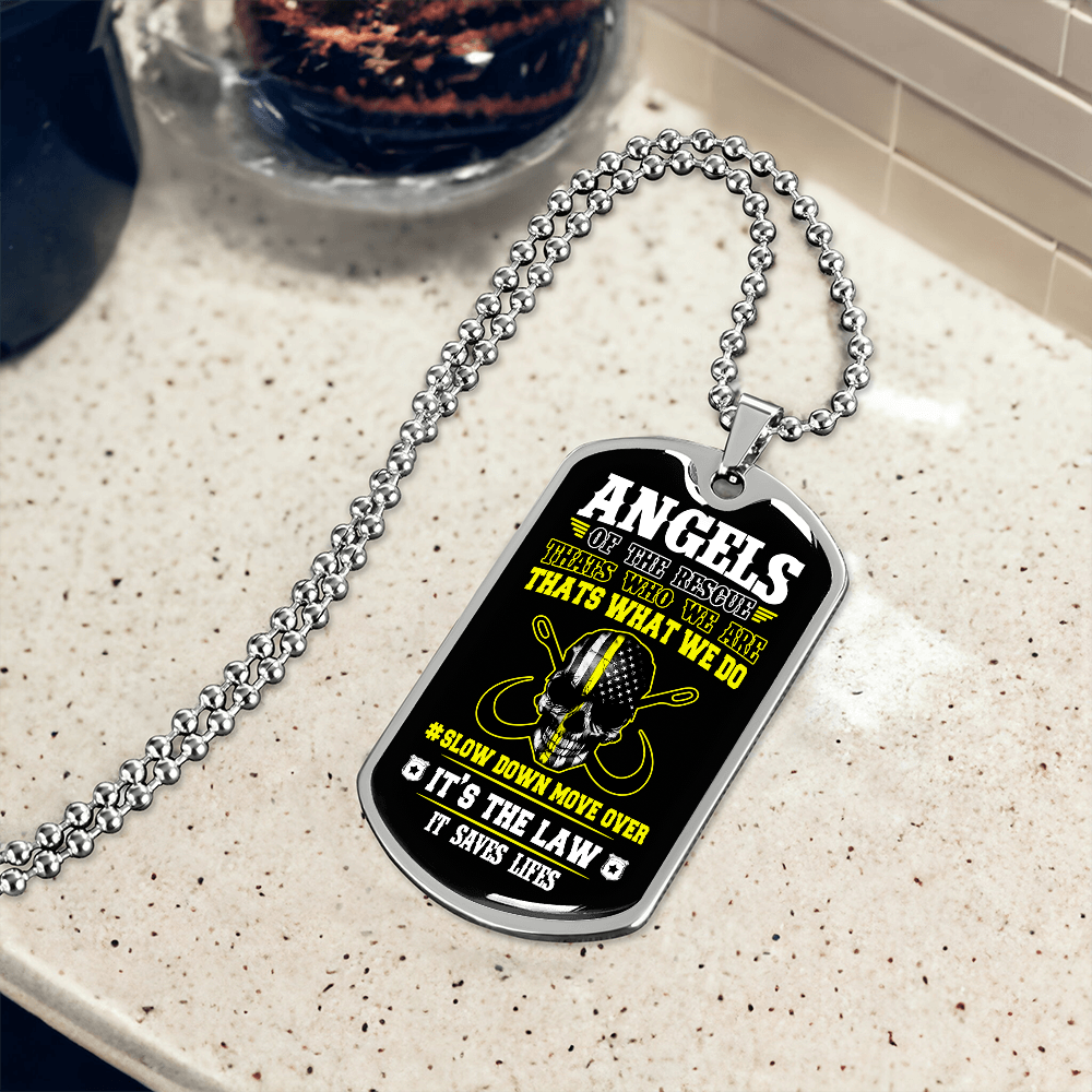 Angels Of The Road Luxury Dog Tag Chain