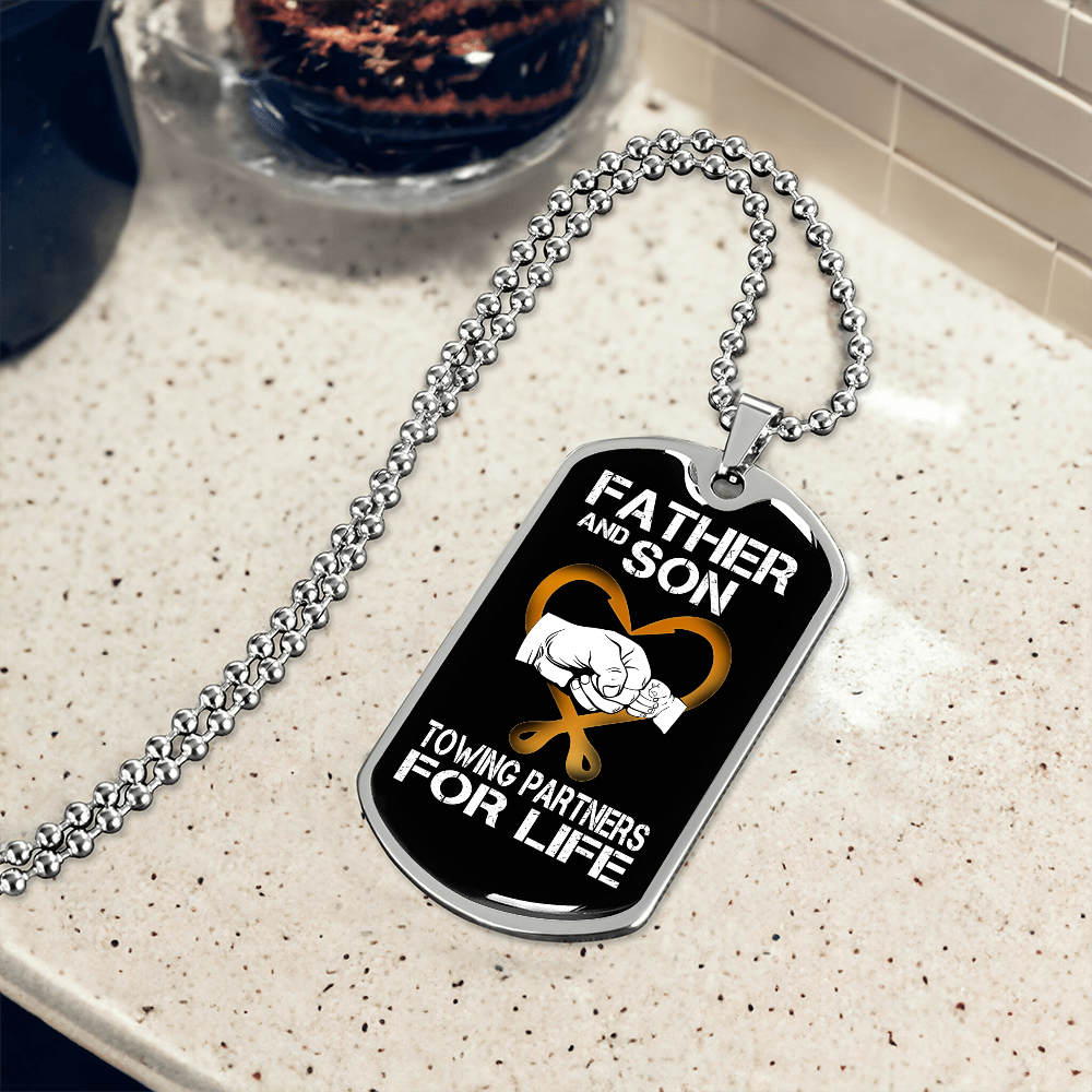 Father And Son Luxury Dog Tag Chain