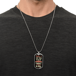 Proud Tow Operator Dog Tag Luxury Military Necklace - view 9