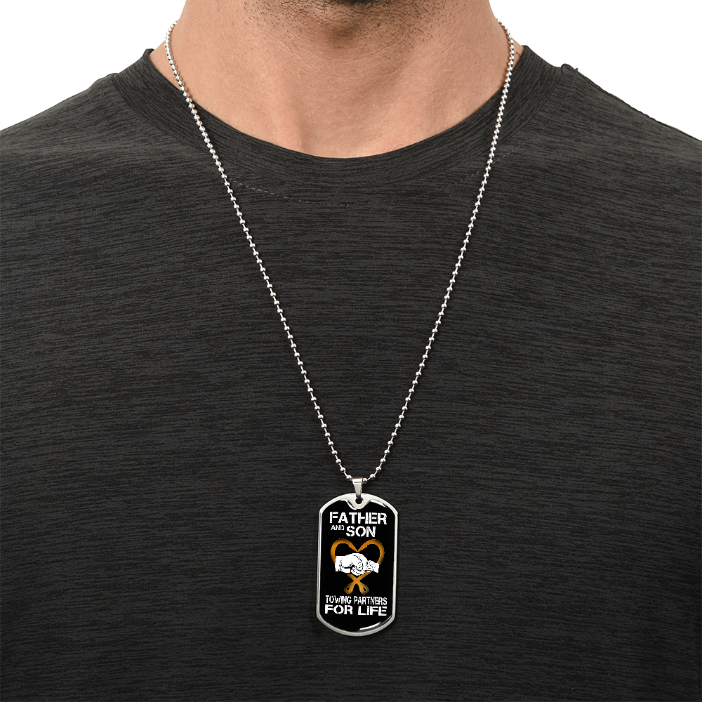 Father And Son Luxury Dog Tag Chain