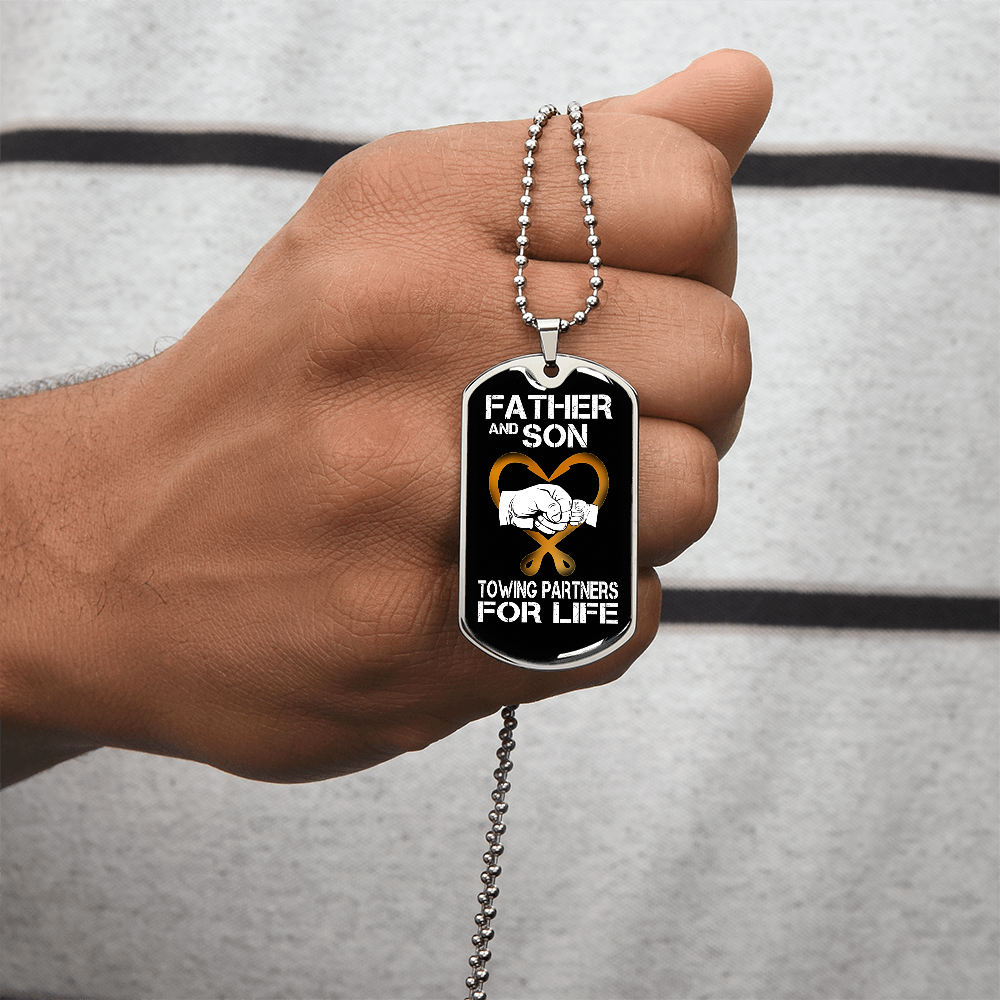 Father And Son Luxury Dog Tag Chain