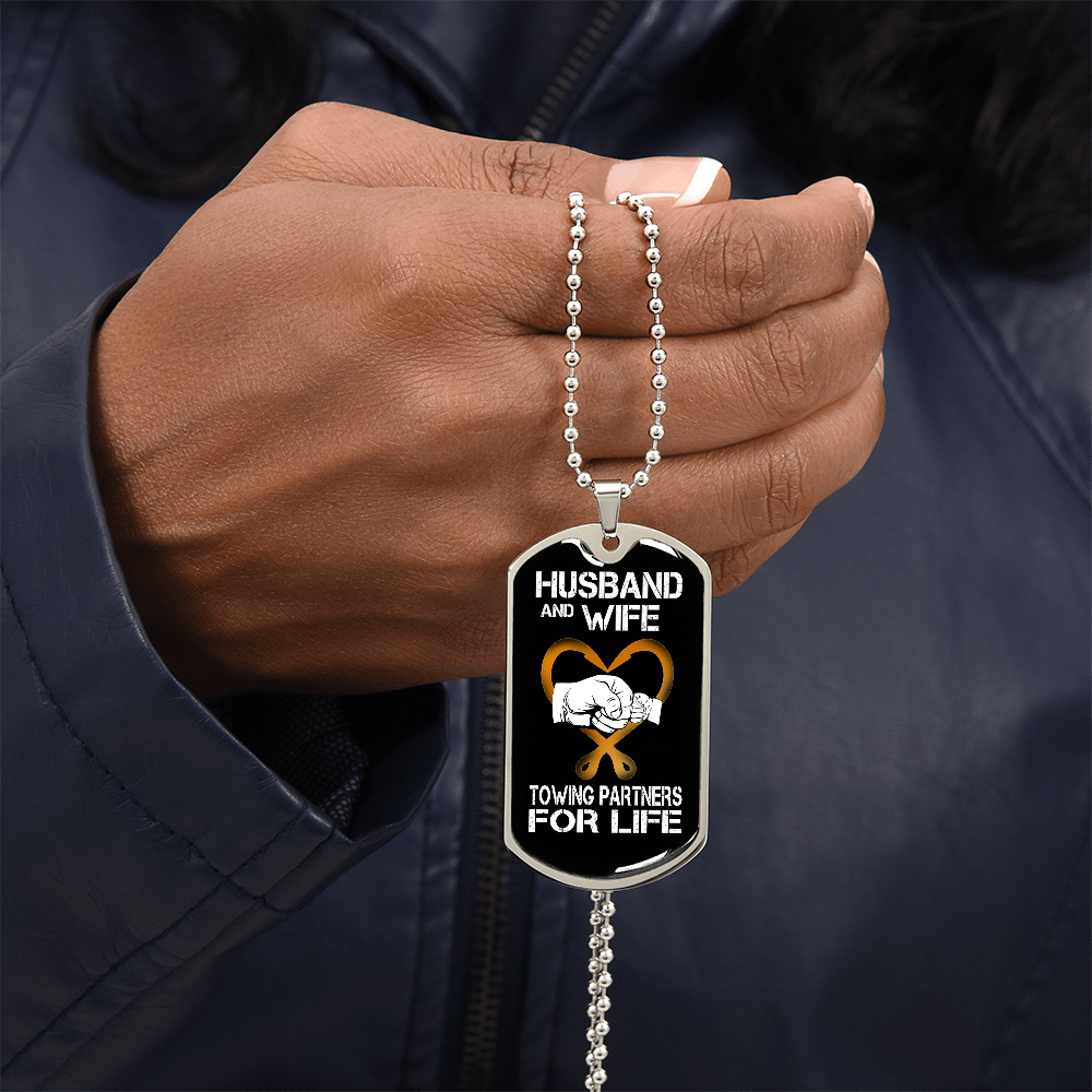 Husband & Wife Luxury Dog Tag Chain