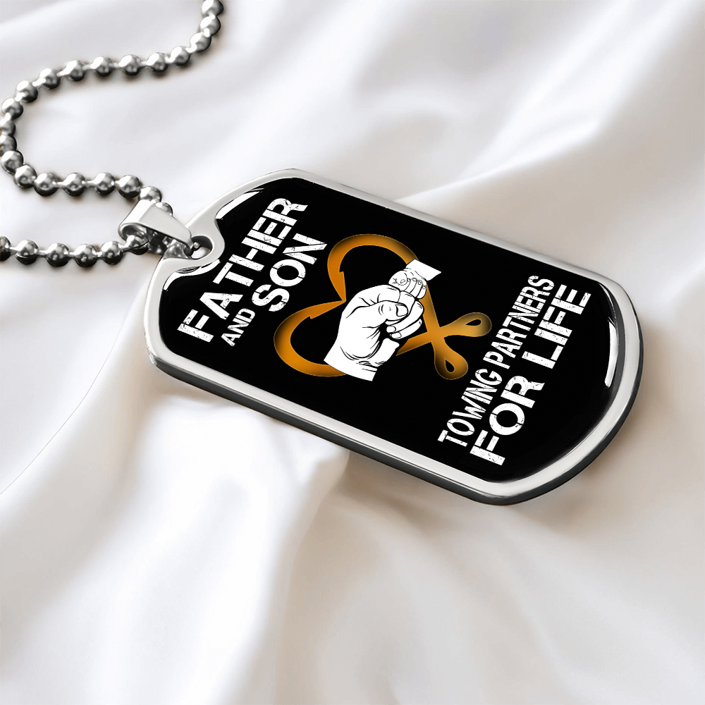 Father And Son Luxury Dog Tag Chain