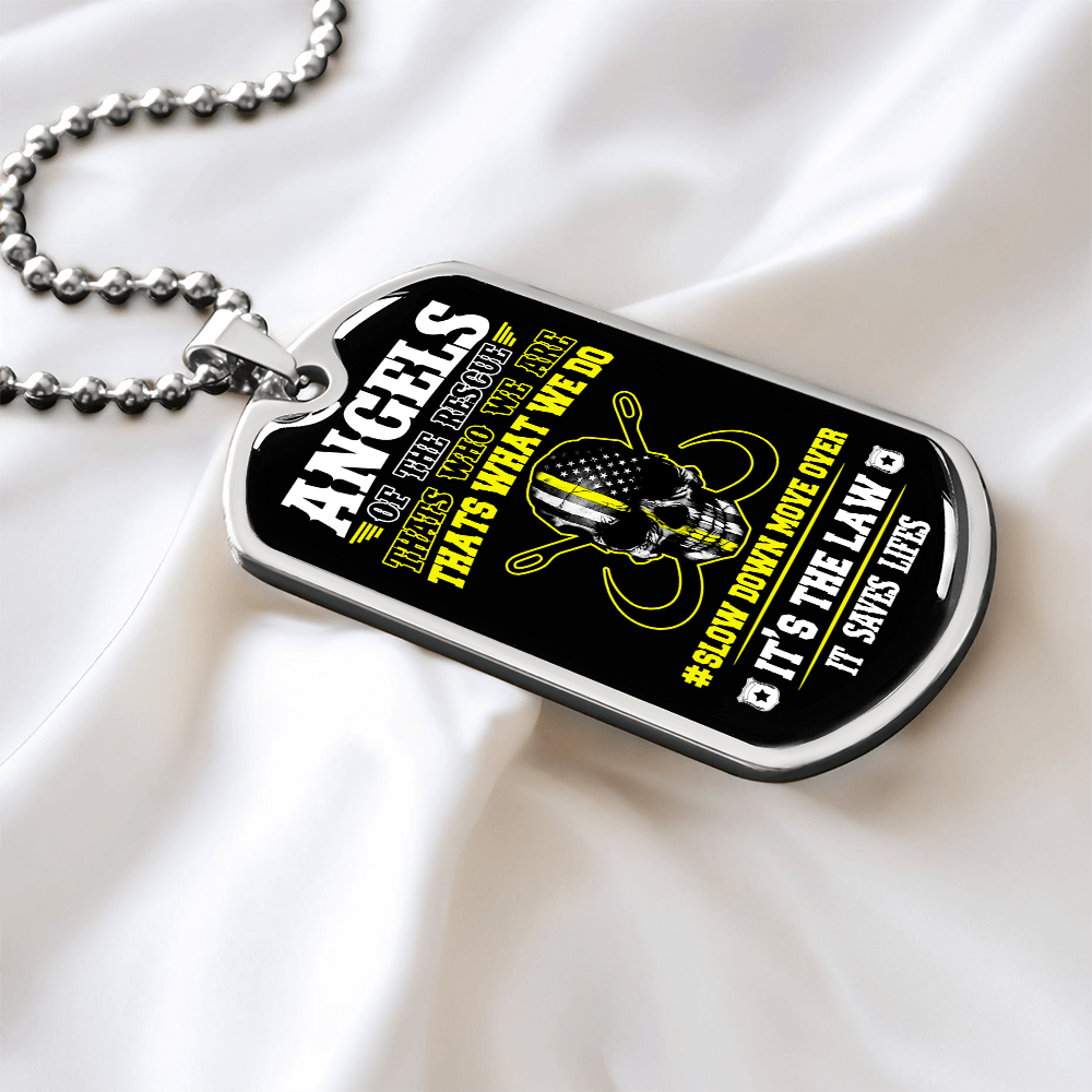 Angels Of The Road Luxury Dog Tag Chain