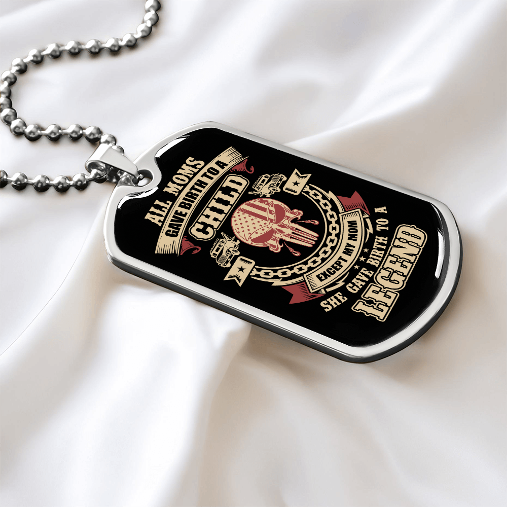 Proud Tow Mom Luxury Dog Tag Chain