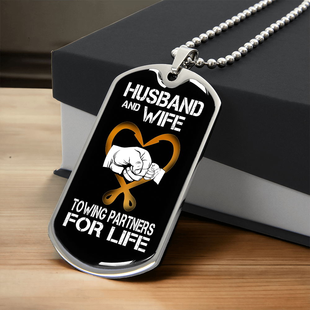 Husband & Wife Luxury Dog Tag Chain