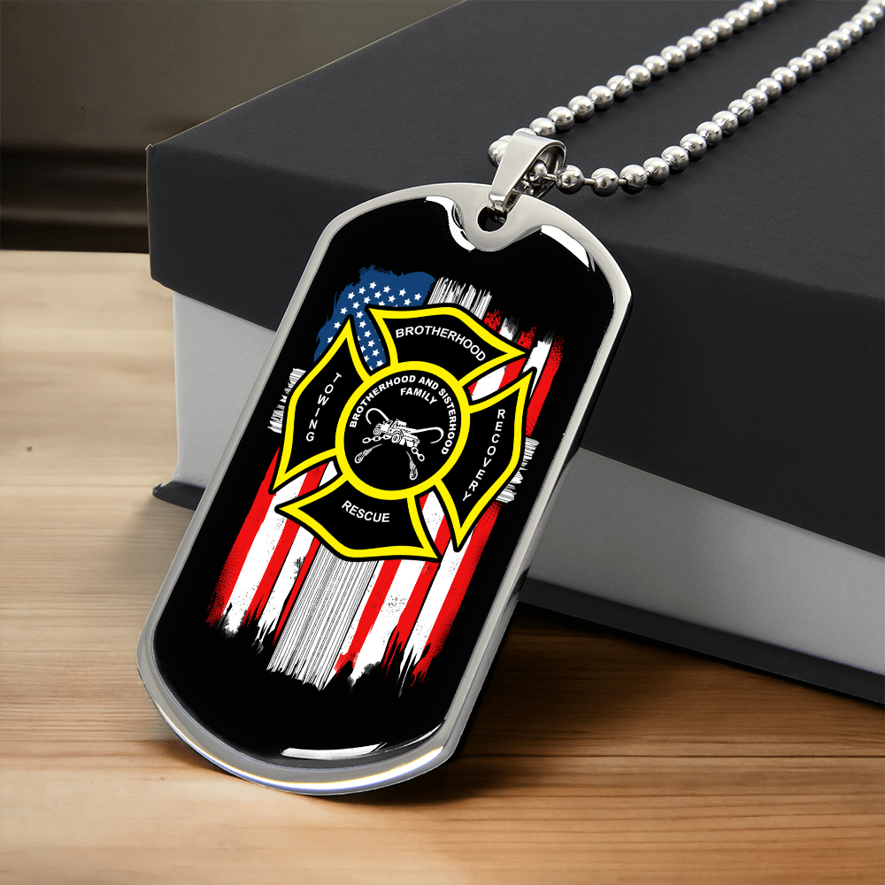 Towing Brotherhood Luxury Dog Tag Chain