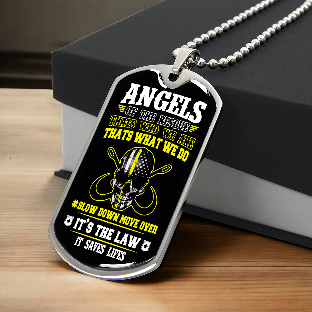 Angels Of The Road Luxury Dog Tag Chain