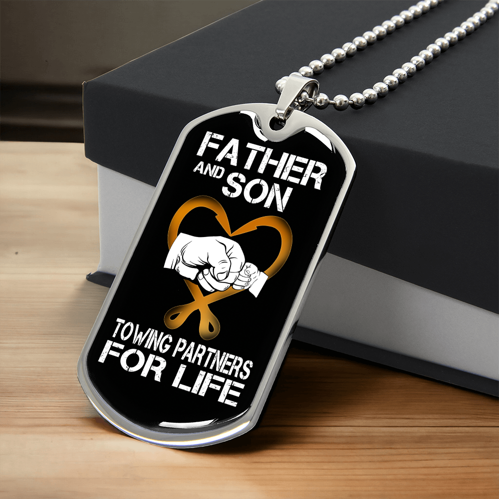 Father And Son Luxury Dog Tag Chain