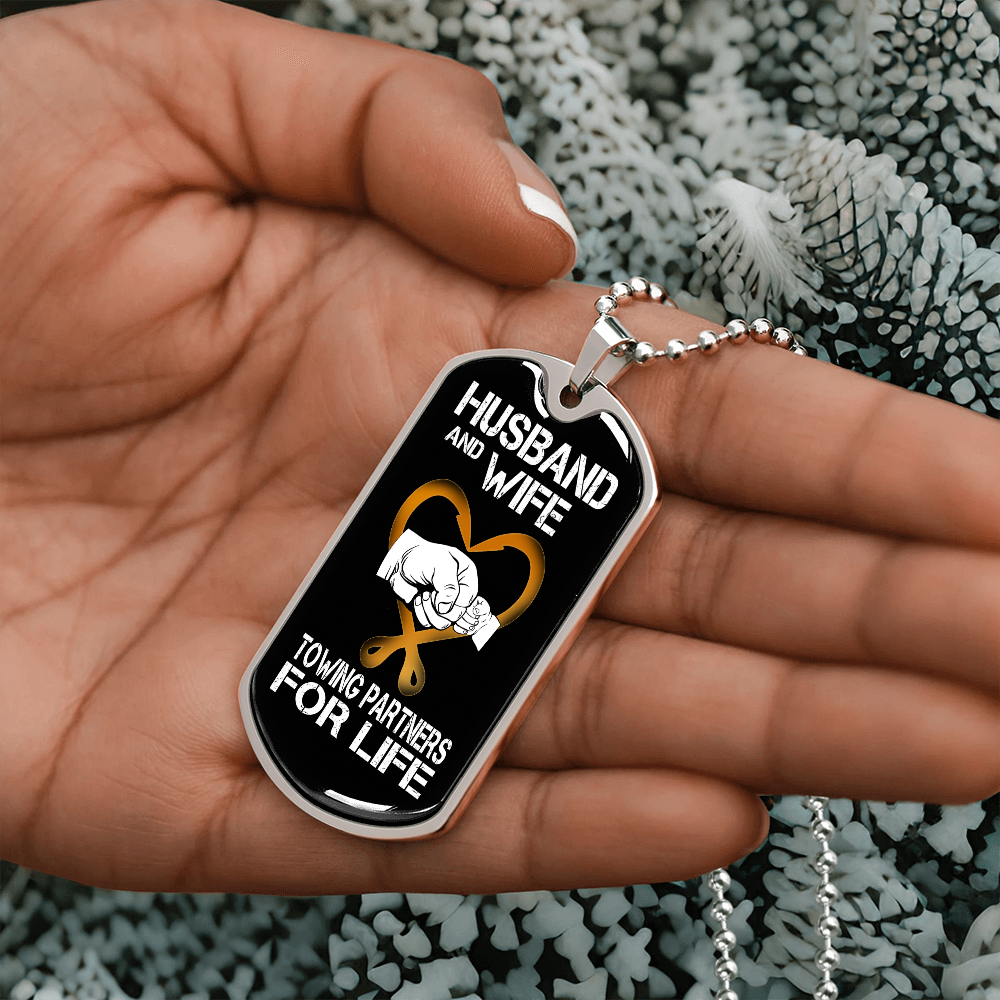 Husband & Wife Luxury Dog Tag Chain
