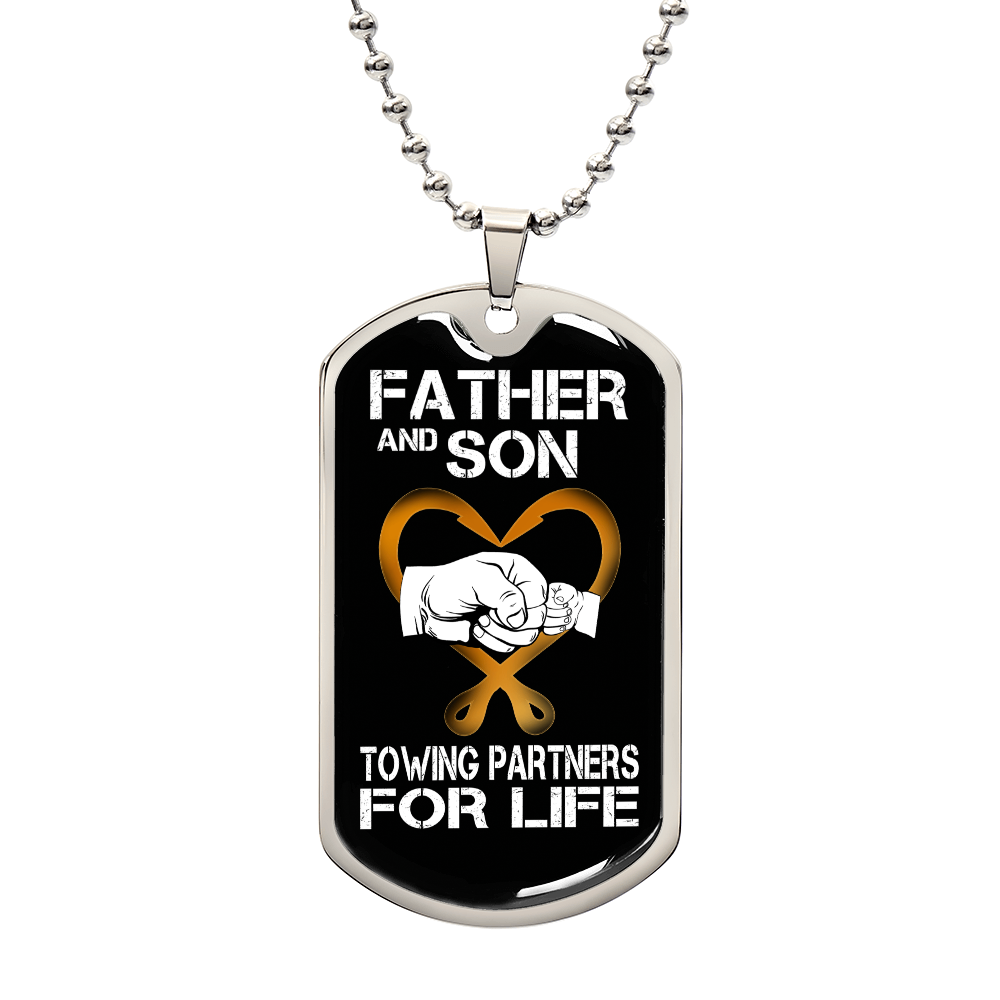 Father And Son Luxury Dog Tag Chain