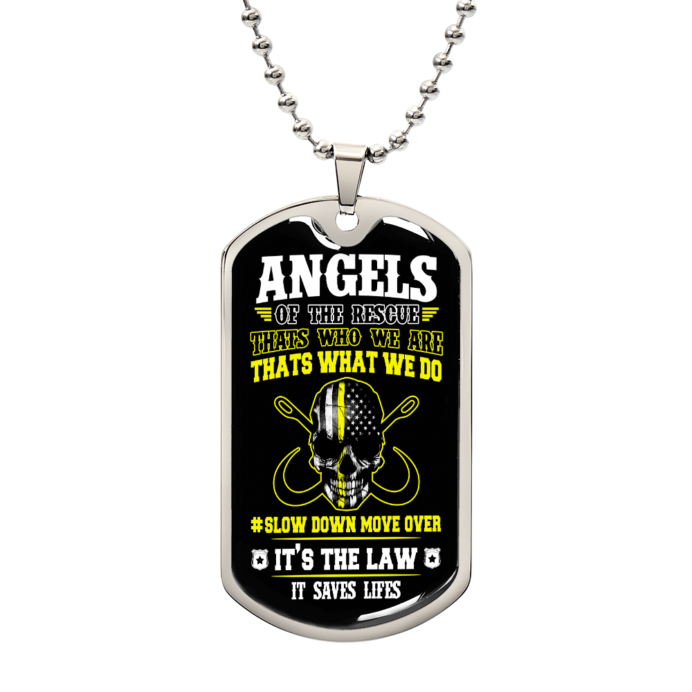 Angels Of The Road Luxury Dog Tag Chain