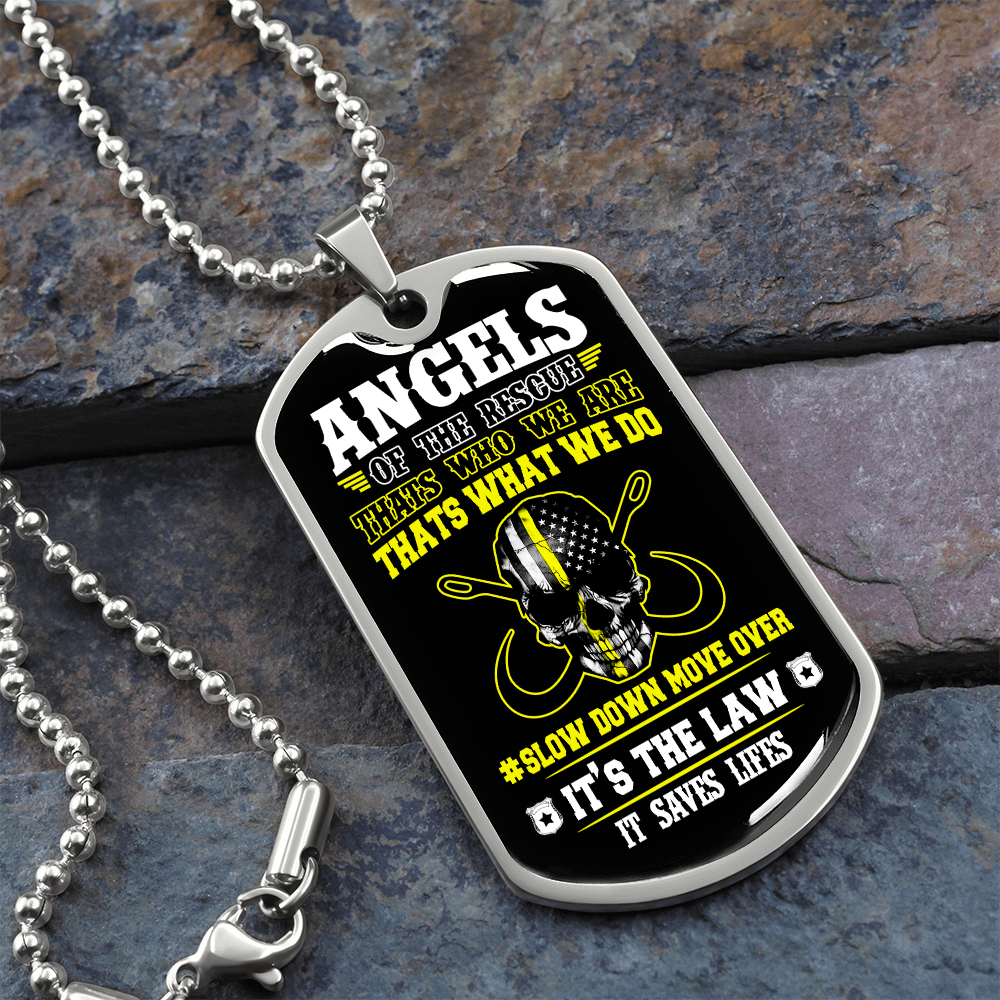 Angels Of The Road Luxury Dog Tag Chain