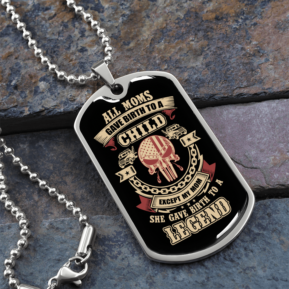 Proud Tow Mom Luxury Dog Tag Chain