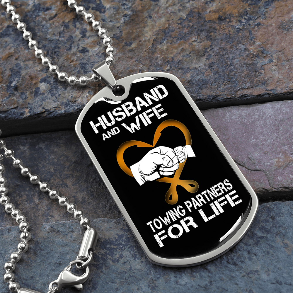 Husband & Wife Luxury Dog Tag Chain