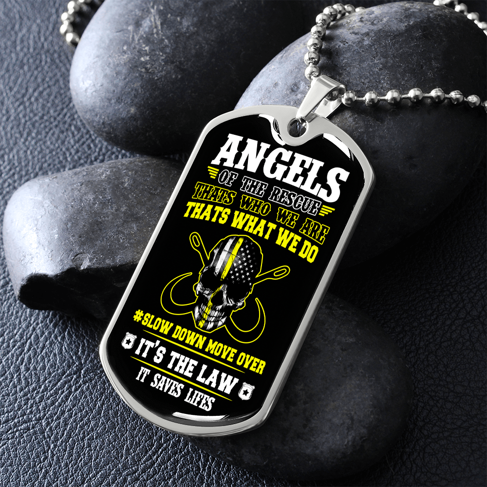 Angels Of The Road Luxury Dog Tag Chain