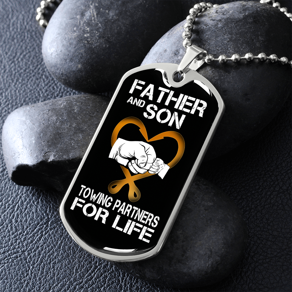 Father And Son Luxury Dog Tag Chain