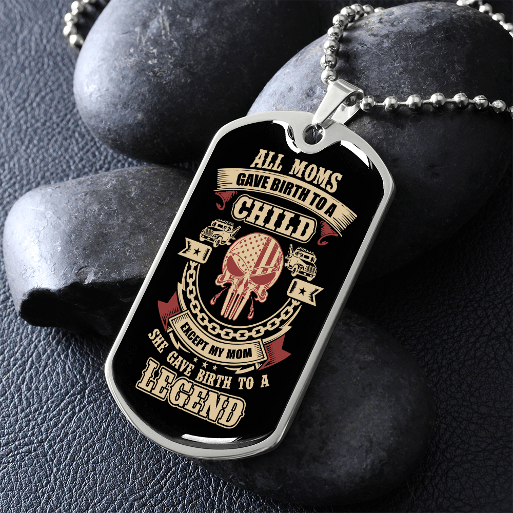 Proud Tow Mom Luxury Dog Tag Chain