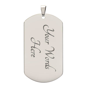 Proud Tow Operator Dog Tag Luxury Military Necklace - view 3