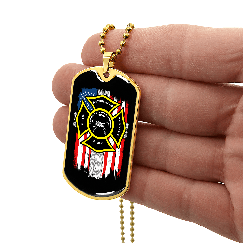Towing Brotherhood Luxury Dog Tag Chain