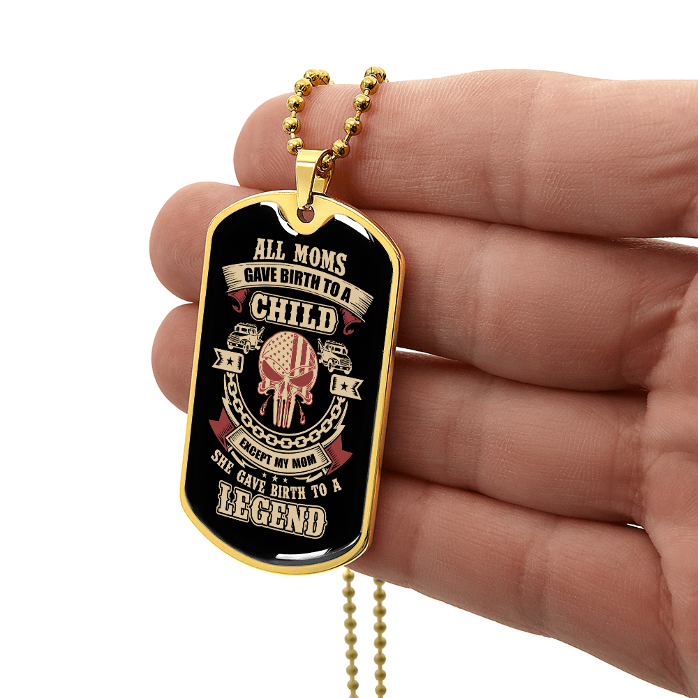 Proud Tow Mom Luxury Dog Tag Chain