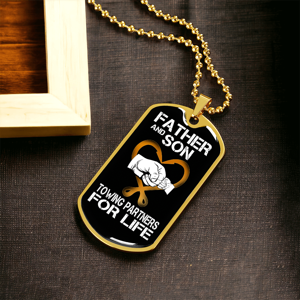 Father And Son Luxury Dog Tag Chain