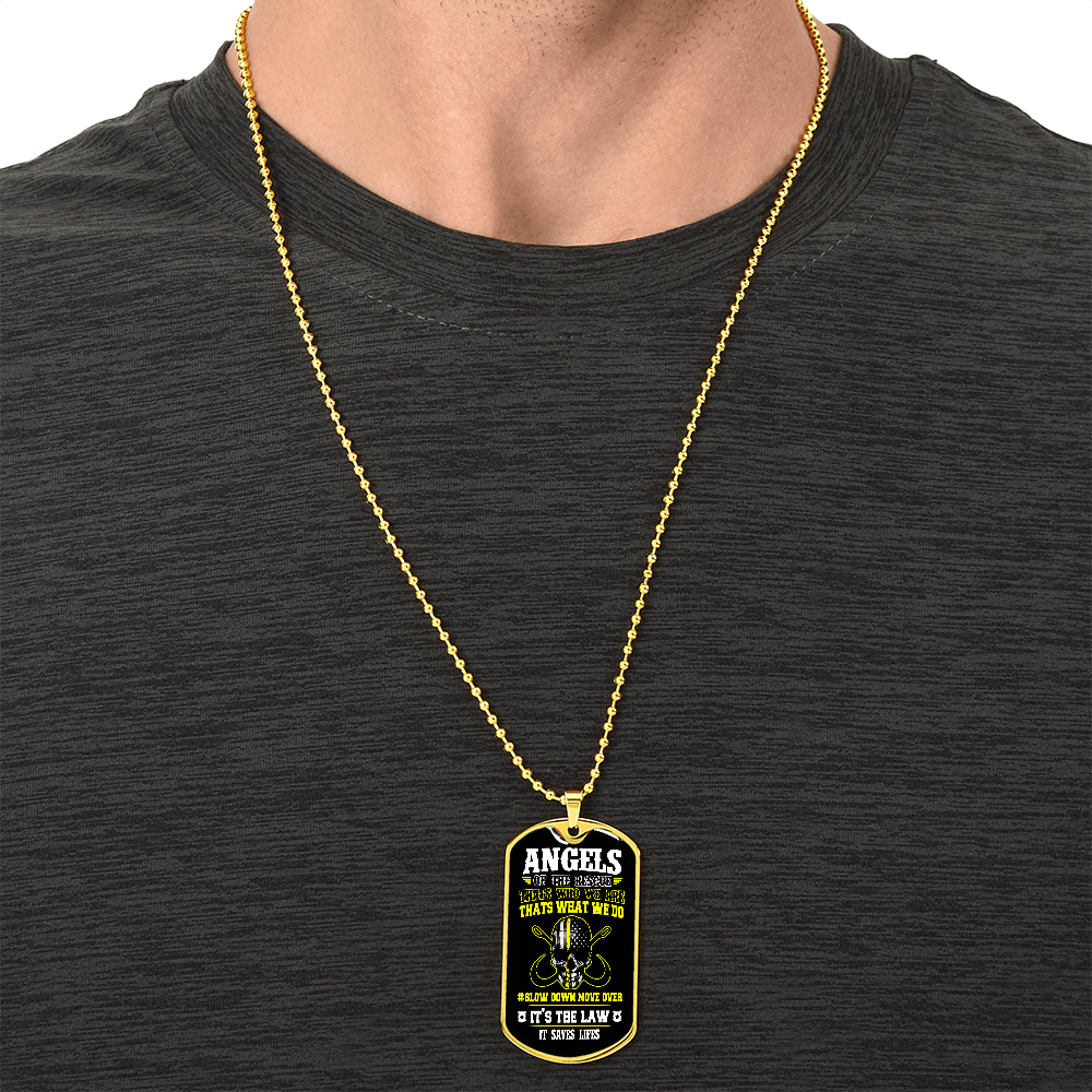 Angels Of The Road Luxury Dog Tag Chain