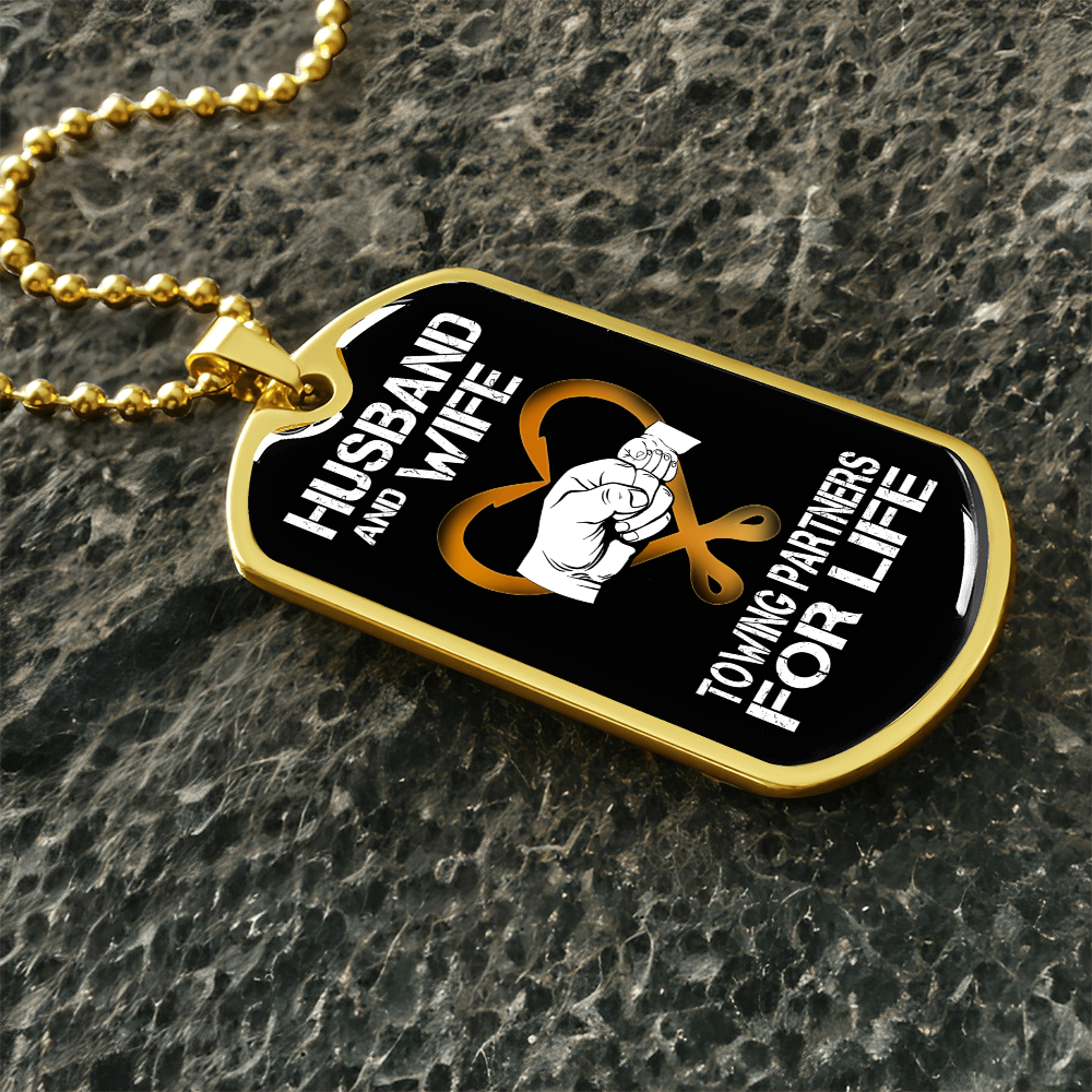 Husband & Wife Luxury Dog Tag Chain