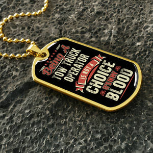 Proud Tow Operator Dog Tag Luxury Military Necklace - view 12