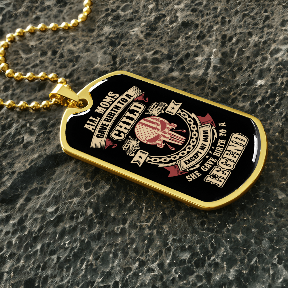 Proud Tow Mom Luxury Dog Tag Chain