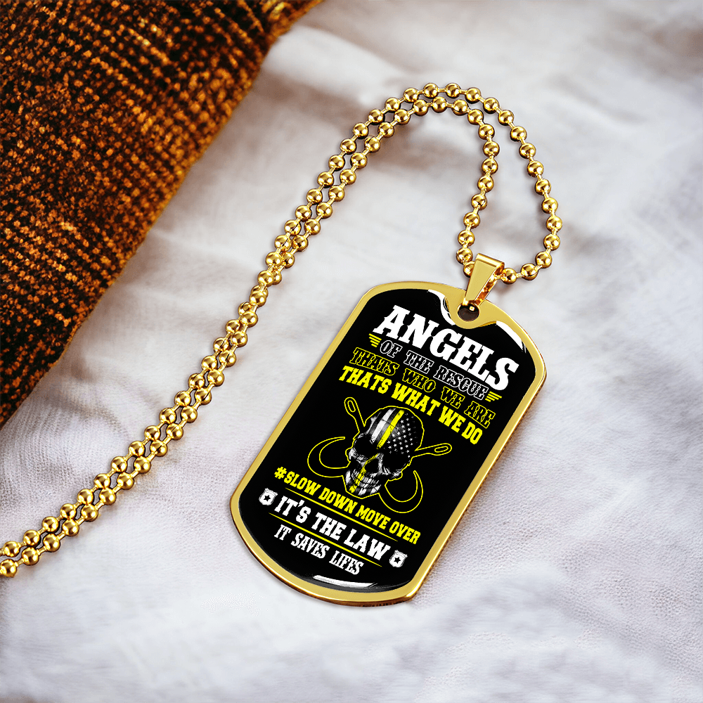Angels Of The Road Luxury Dog Tag Chain