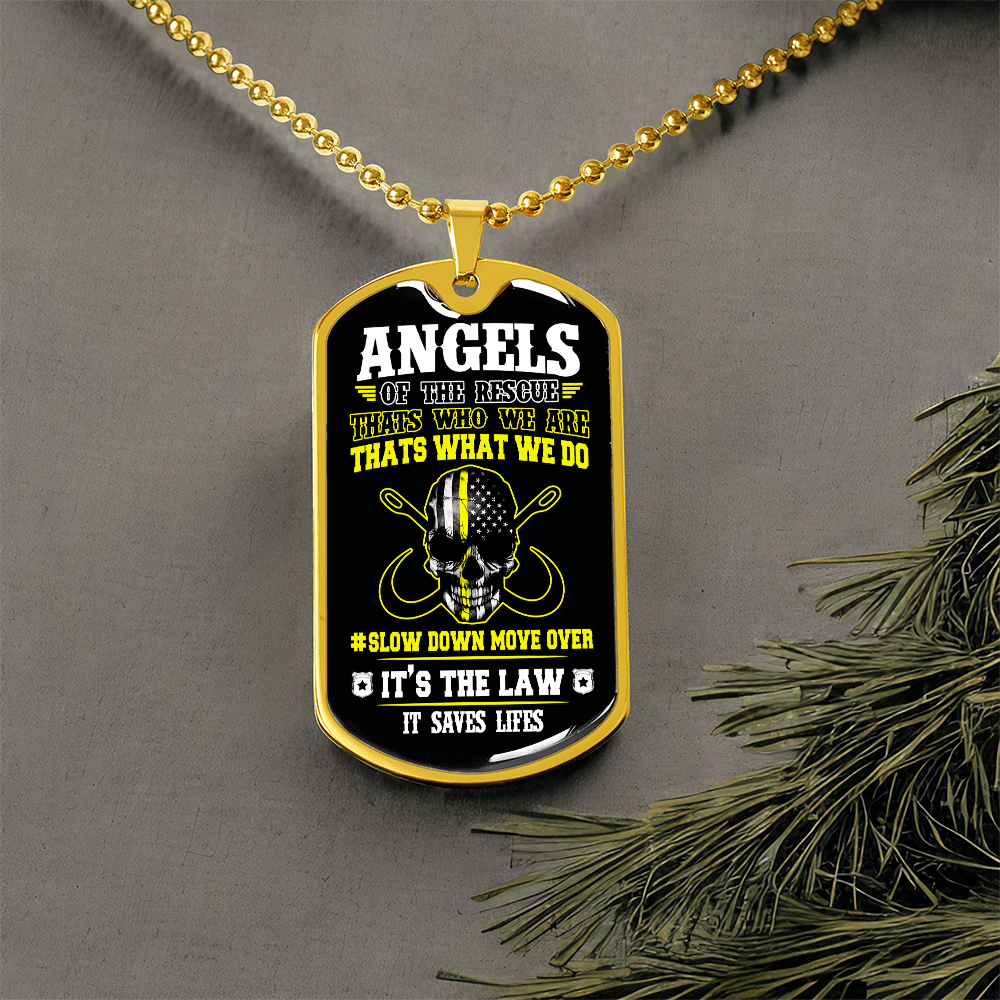 Angels Of The Road Luxury Dog Tag Chain