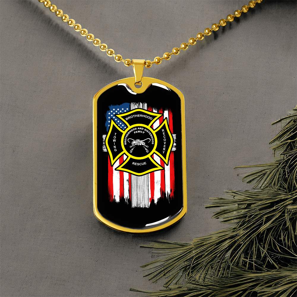 Towing Brotherhood Luxury Dog Tag Chain