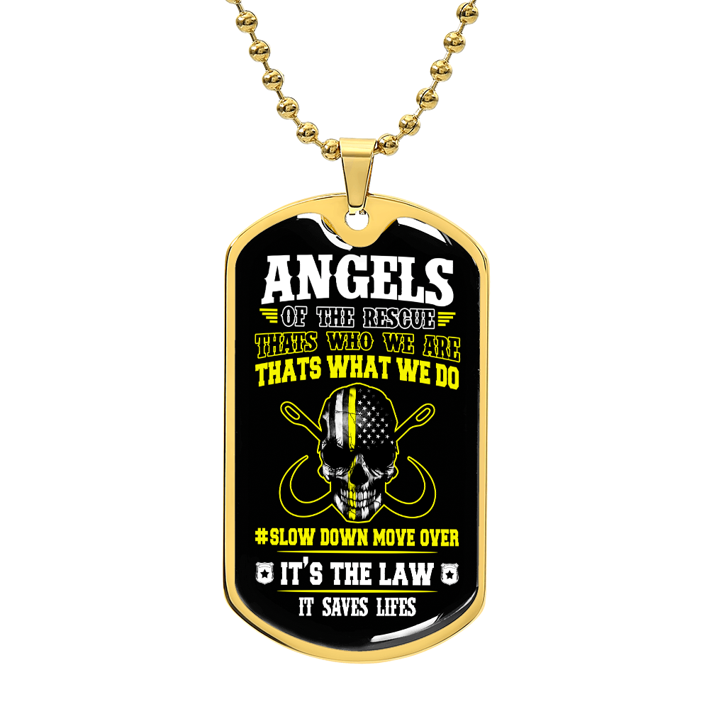 Angels Of The Road Luxury Dog Tag Chain